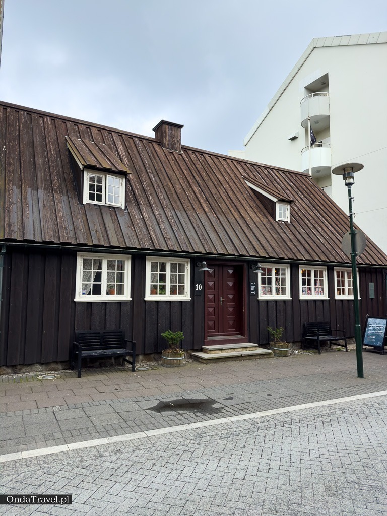 Oldest building in Reykjavik. Streets of Reykjavik capital of Iceland by OndaTravel.pl 