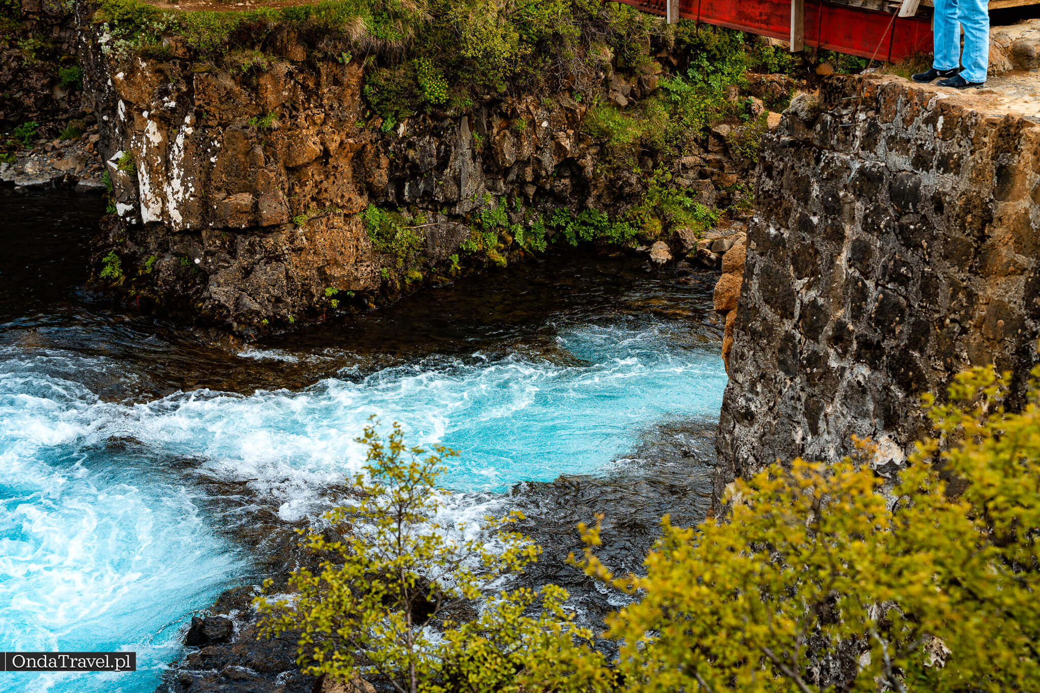 Wodospad Brúarárfoss - Golden Circle Islandia - zdjęcia prywatne OndaTravel.pl
