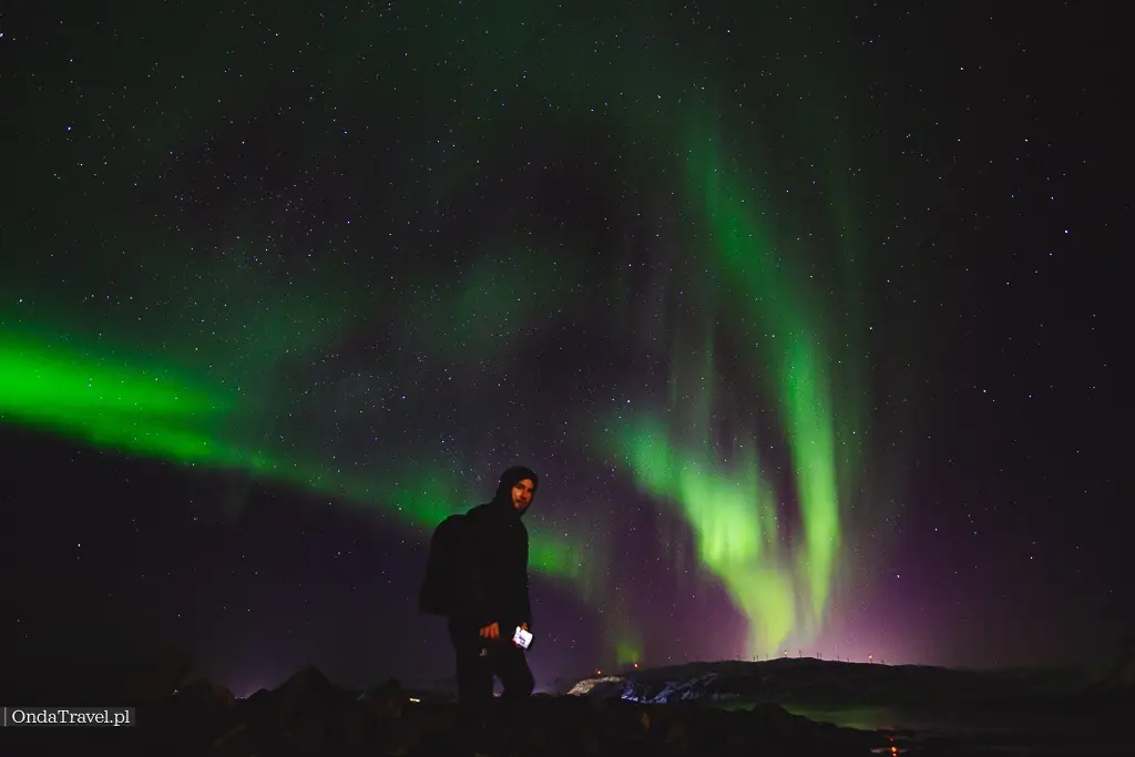 Zorza polarna nad wyspą Senja w Norwegii