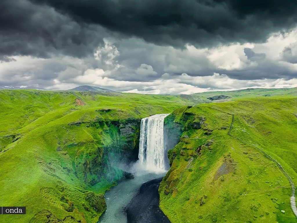 Skógafoss – waterfall on Iceland's south coast