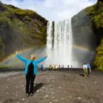 Wodospad Skógafoss na południu Islandii – najpiękniejsze wodospady Islandii