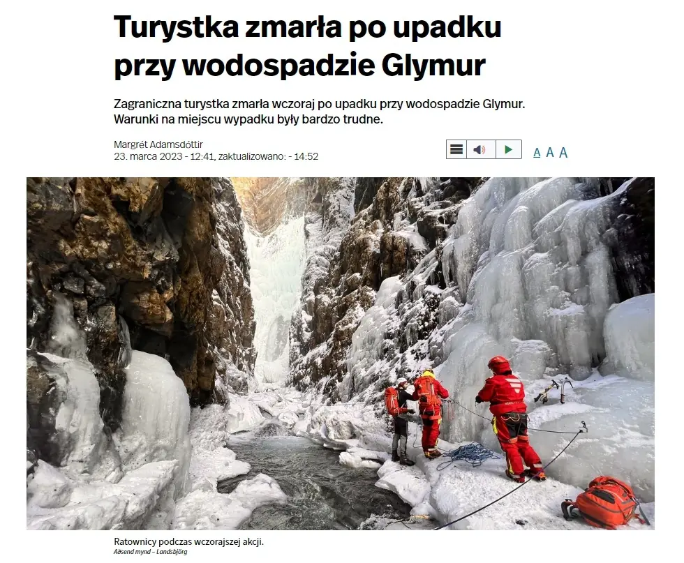 Wodospady Islandii – zdjęcie z wpisu
