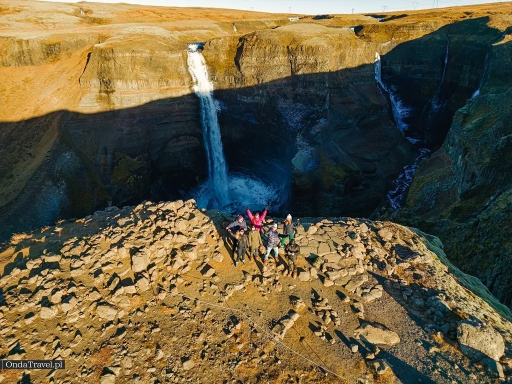 Háifoss waterfall in the Þjórsárdalur area of Iceland