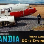 Islandia Wrak samolotu DC-3 C47J (R4D-6) w Eyvindarholt na Islandii