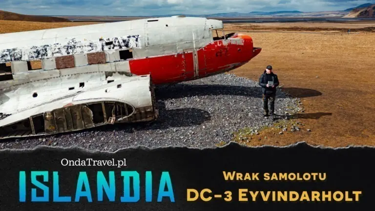 Islandia Wrak samolotu DC-3 C47J (R4D-6) w Eyvindarholt na Islandii