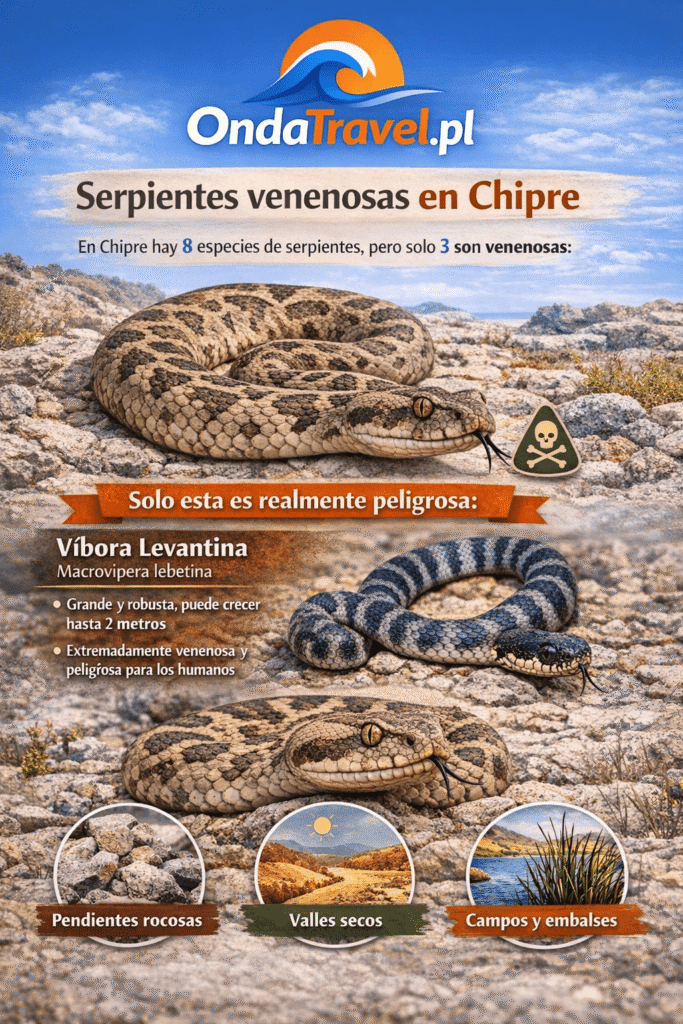 Serpientes venenosas en Chipre