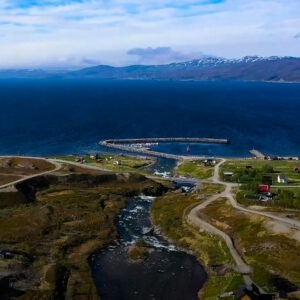The Norwegian village Kokelv in the municipality of Hammerfest