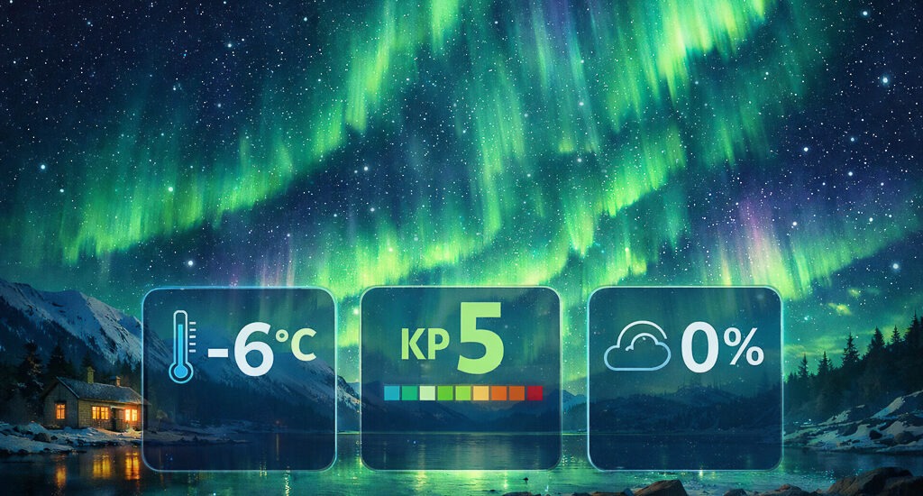 Zorza polarna na żywo - prognoza zorzy polarnej - Zorza polarna na żywo - Live aurora borealis forecast