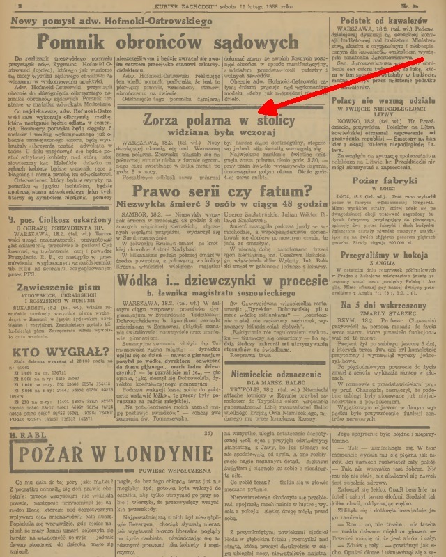 Zorza polarna w polsce widziana w przeszłości . Historia zorzy polarnej w Polsce