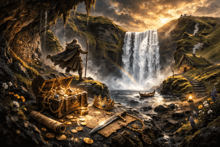 Wodospad Skogafoss Islandia