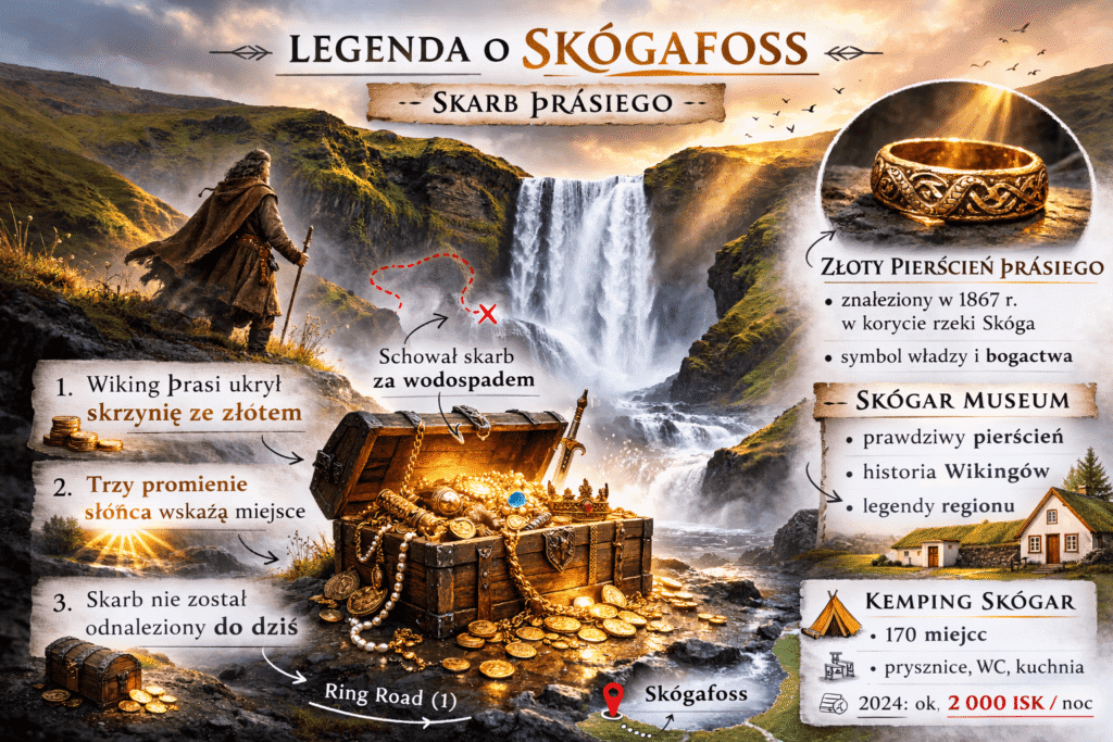 Legends of Skogafoss Waterfall Iceland by OndaTravel.pl