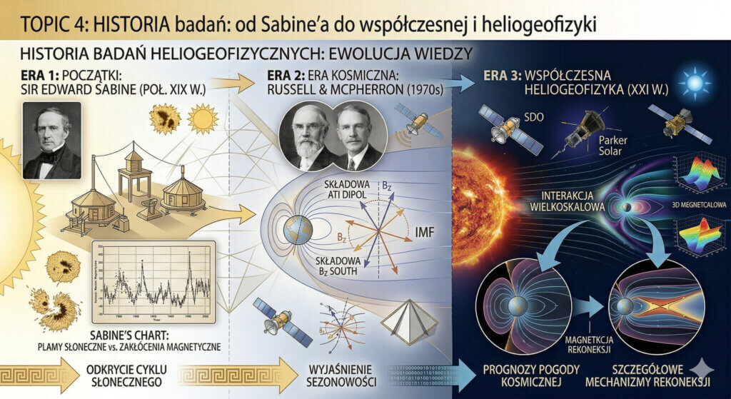Definiciones y contexto: de qué hablamos realmenteHistoria de la investigación: de Sabine a la heliogeofísica modernaMecanismos físicos: cómo entra la energía en la magnetosferaEfecto Russell–McPherron: el «transformador» cósmico del componente BzEl efecto del equinoccio: por qué la propia geometría también importaEl efecto del equinoccio y Russell–McPherron: diferencias y similitudesCuándo la actividad geomagnética es mayorControversias: ¿puede un solo mecanismo explicarlo todo de verdad?Importancia práctica: satélites, GPS, redes eléctricas y meteorología espacialLa aurora sobre Polonia como aplicación, no como tema principalEquinoccio, pirámides y geometríaQuiénes fueron Russell y McPherronResumenFAQ