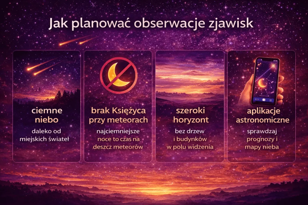 Jak planować obserwacje zjawisk astronomicznych - Zjawiska na niebie OndaTravel