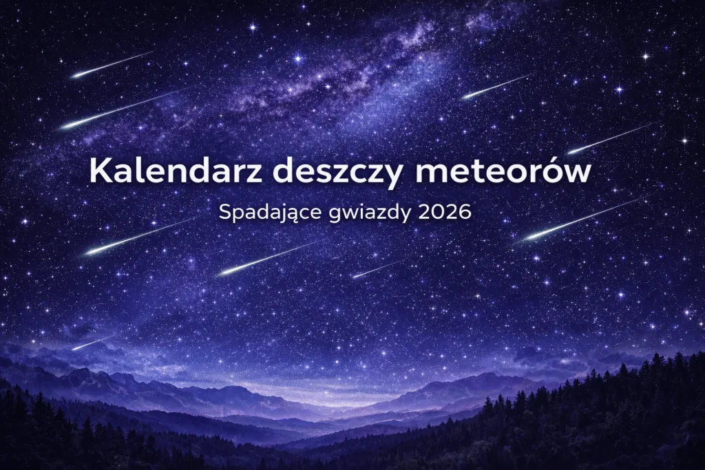 Kalendarz deszczy meteorów - Zjawiska na niebie OndaTravel