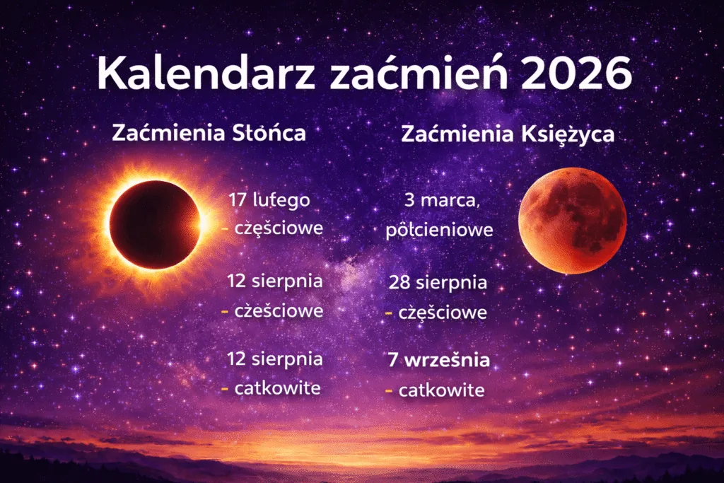 Kalendarz zaćmień - Zjawiska na niebie OndaTravel