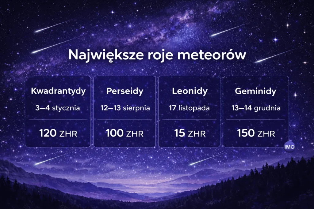 Perseidy 2026 — rój meteorów