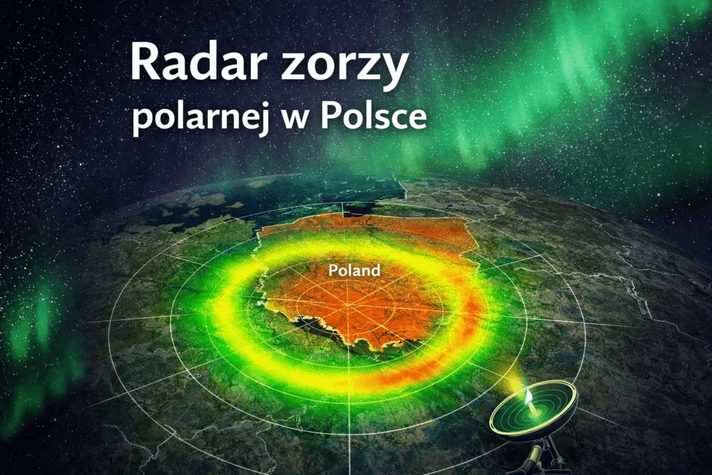 Radar zorzy polarnej w Polsce — na żywo i mapa