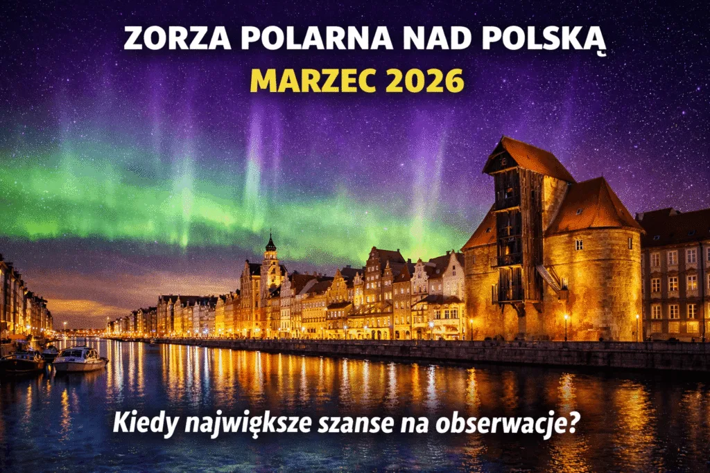 Zorza polarna w Polsce w marcu 2026 – kiedy są największe szanse na obserwacje