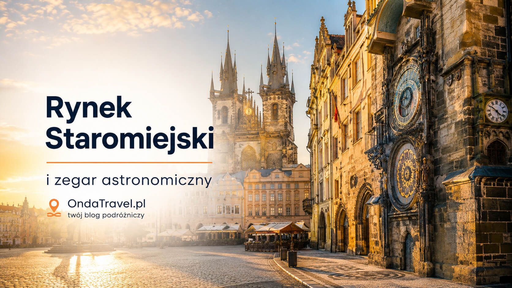 Rynek Staromiejski i zegar astronomiczny w Pradze
