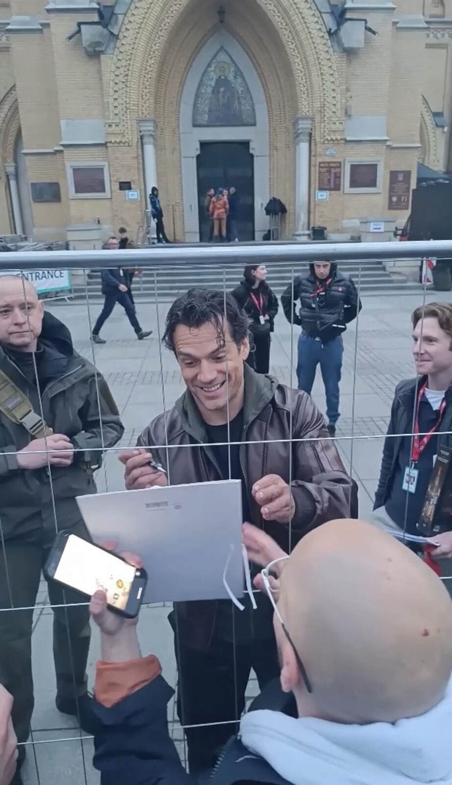 Henry Cavill i ekipa filmu Nieśmiertelny podczas zdjęć w Łodzi