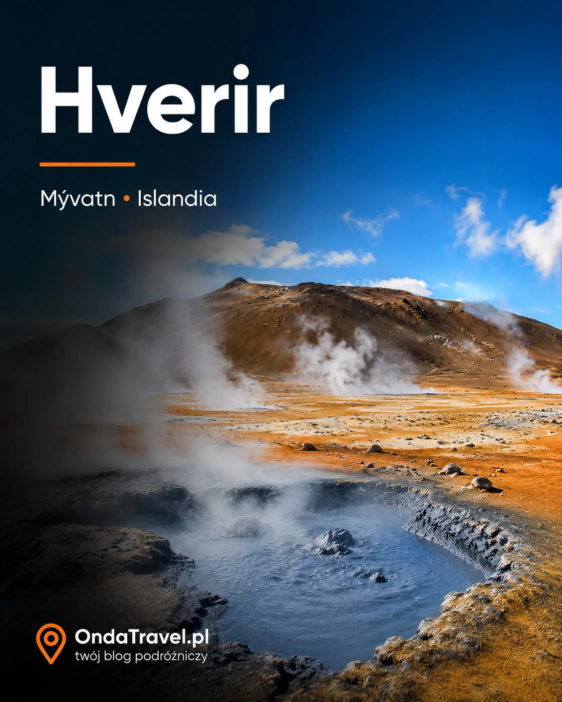 Hverir en Islandia: gráfico vertical del campo geotérmico para el índice