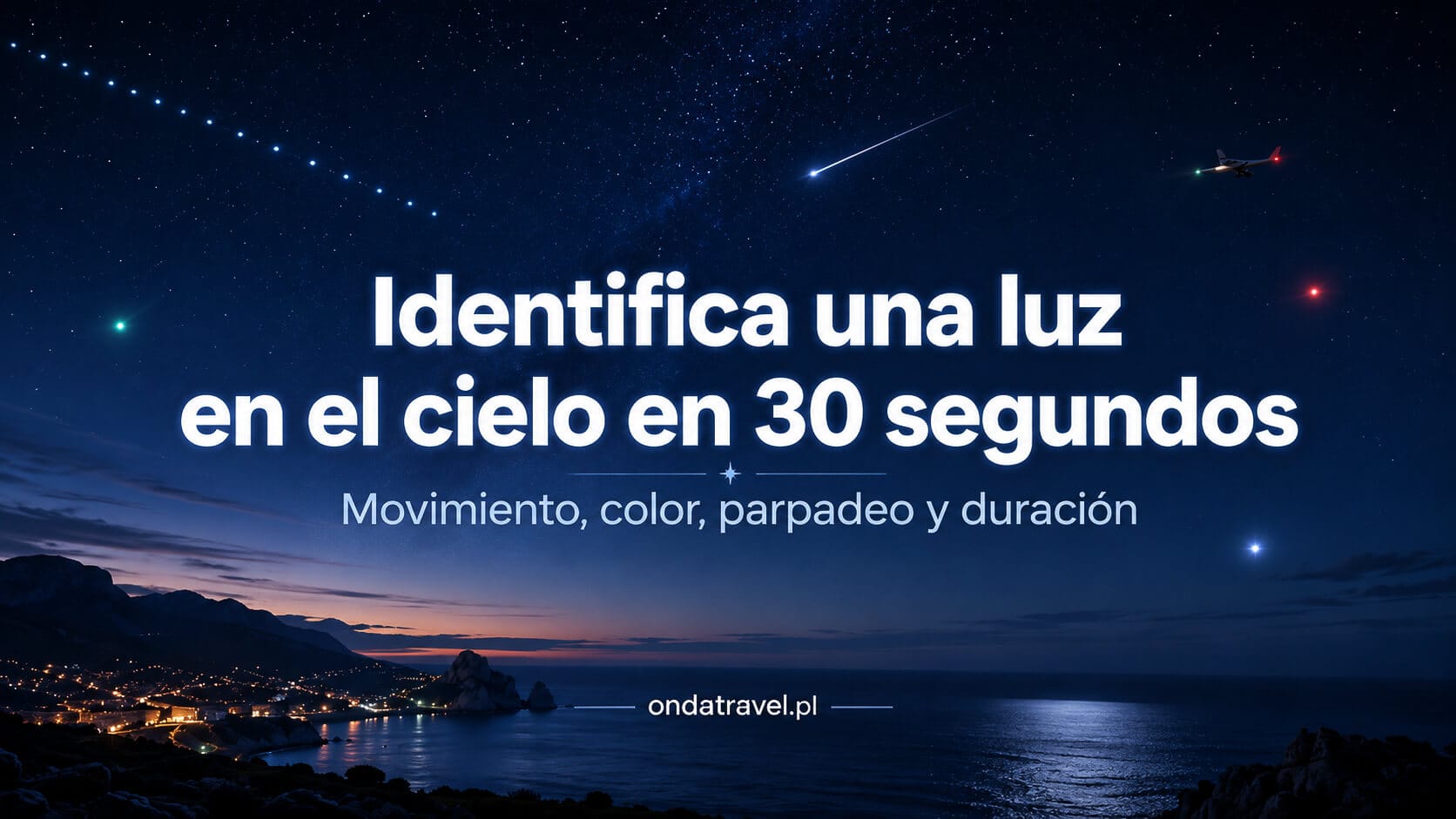 Guía de tres pasos para identificar una luz por su movimiento brillo y color