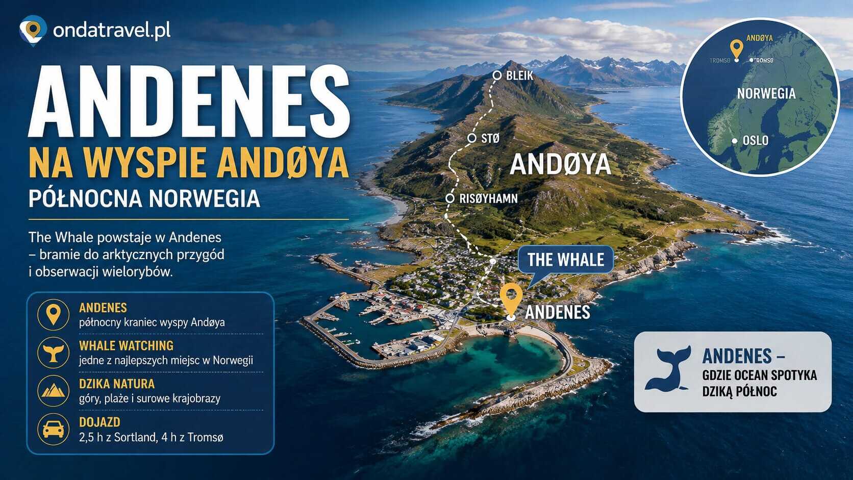 Andenes na północy wyspy Andøya w regionie Vesterålen