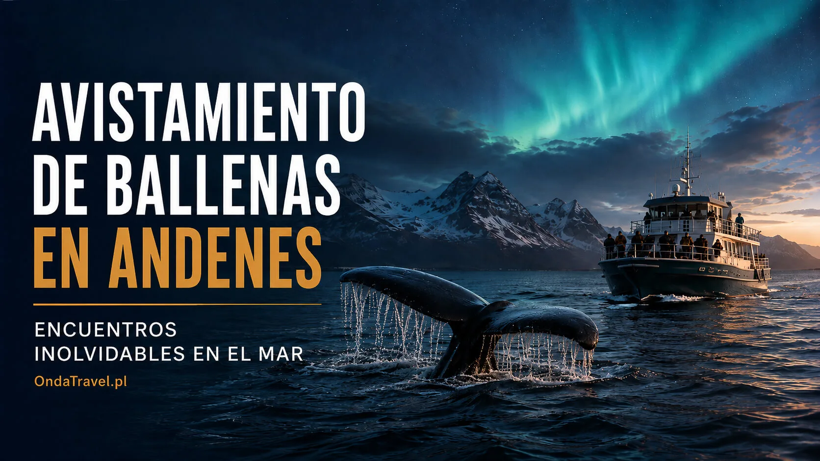 Avistamiento de ballenas desde Andenes en la isla de Andøya
