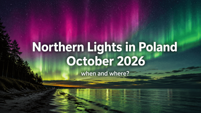 Northern Lights in Poland in October 2026 – aurora forecast and live radar