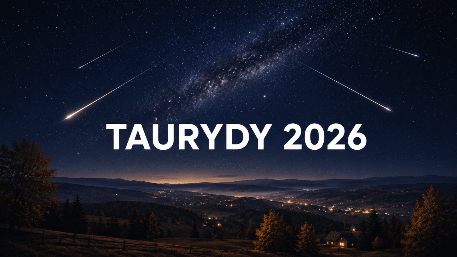 Taurydy 2026 — jasne meteory i bolidy nad jesienną doliną