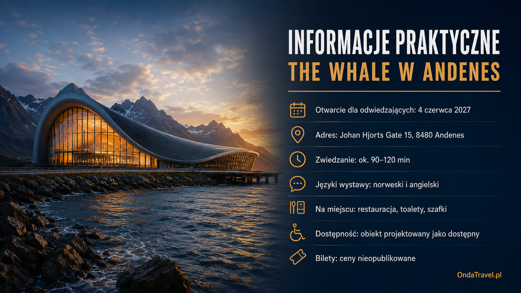 The Whale w Andenes informacje praktyczne dla odwiedzających