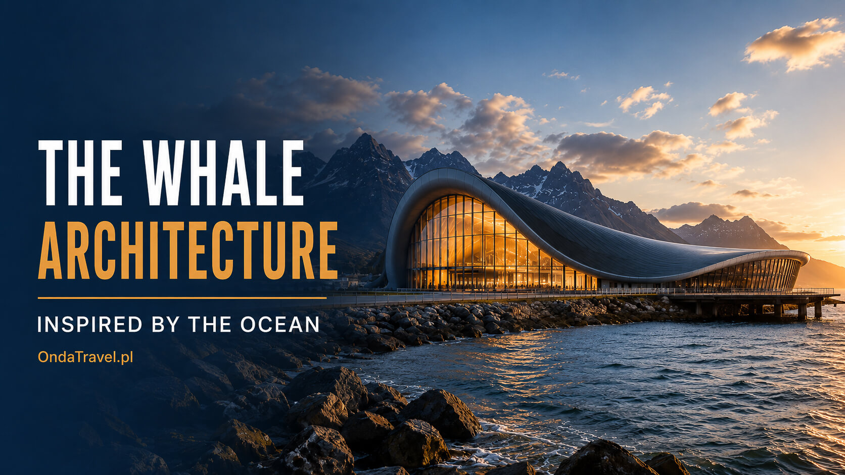 The Whale architecture in Andenes with its wave-shaped roof