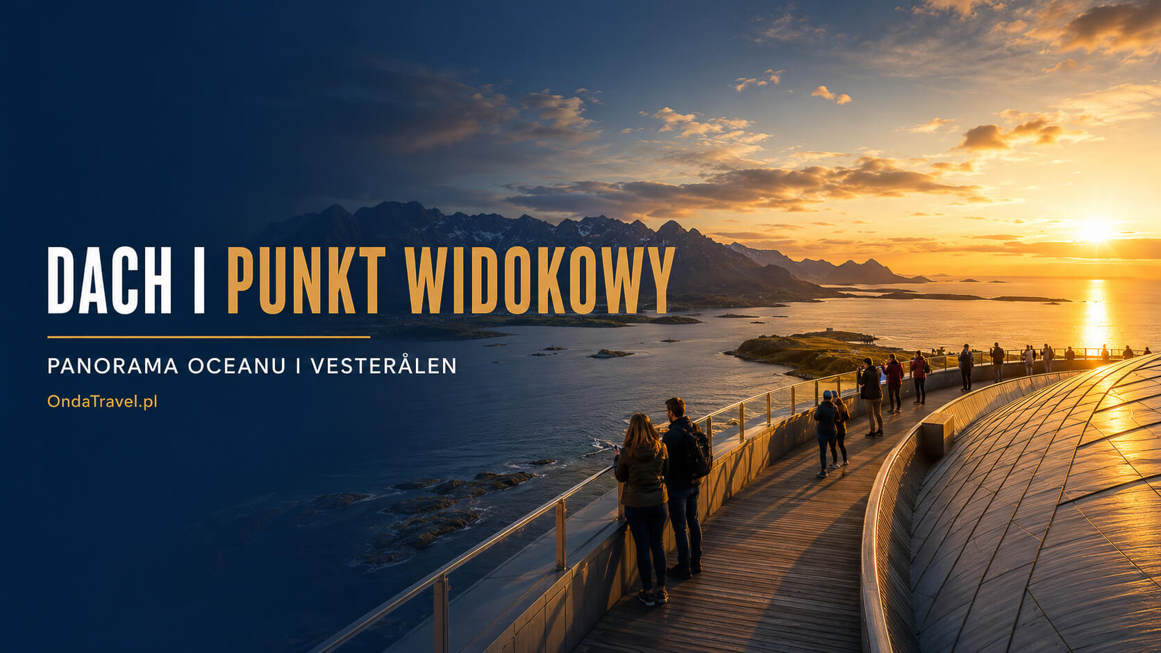 Dach The Whale w Andenes zaprojektowany jako punkt widokowy nad oceanem