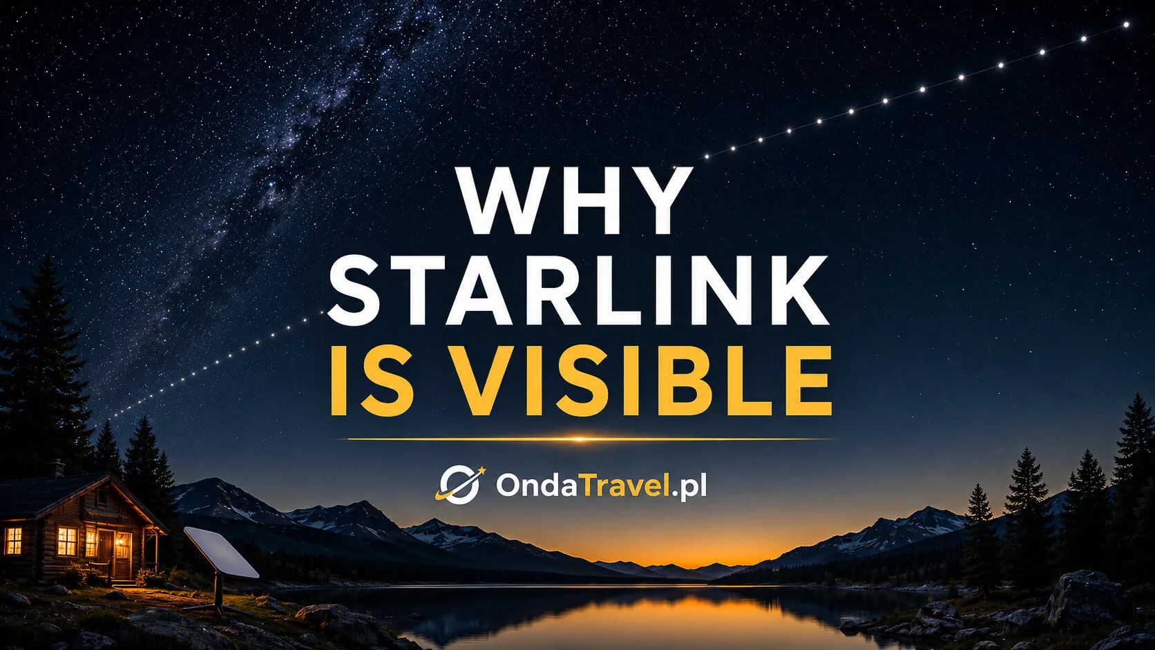 Why Starlink satellites are visible after sunset