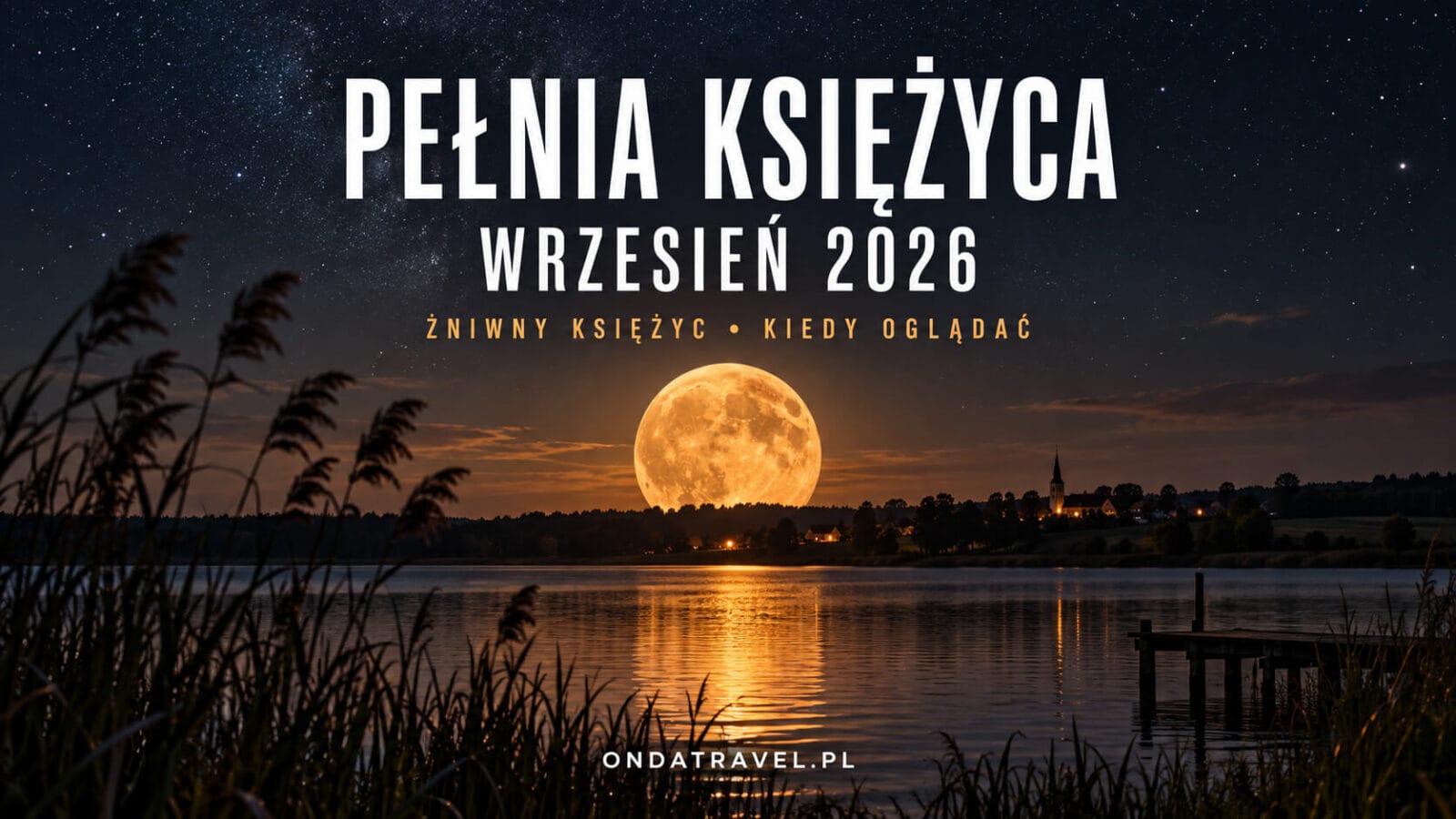 Pełnia Księżyca wrzesień 2026 – kiedy, o której i jak oglądać Żniwny Księżyc