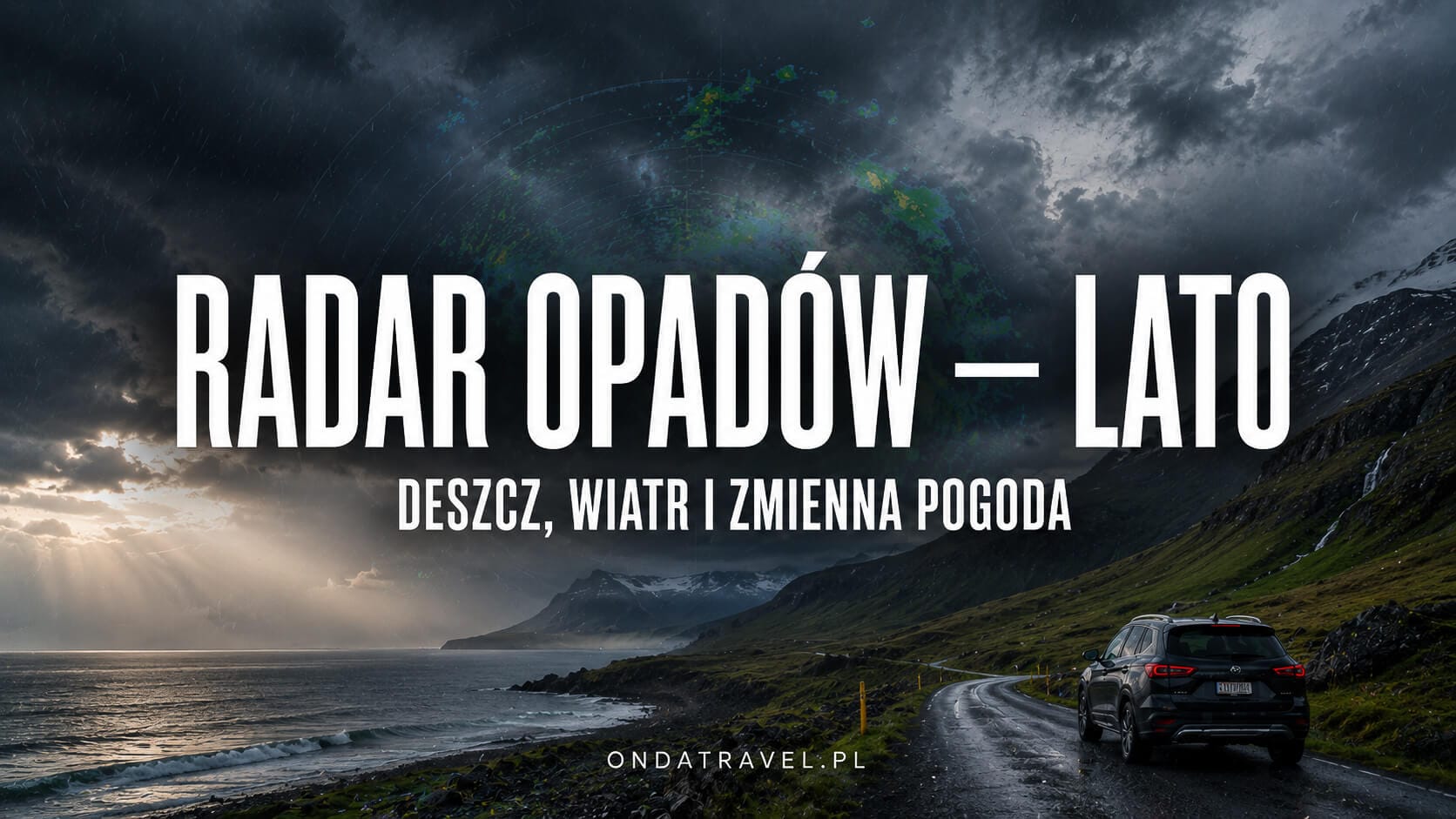 Radar opadów latem – deszcz, wiatr i szybkie zmiany pogody