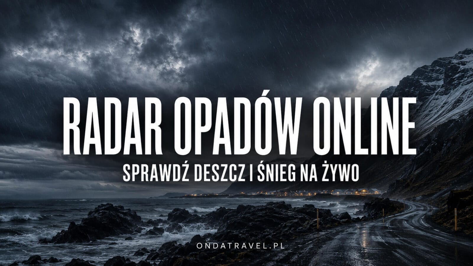 Radar opadów online – deszcz i śnieg na żywo