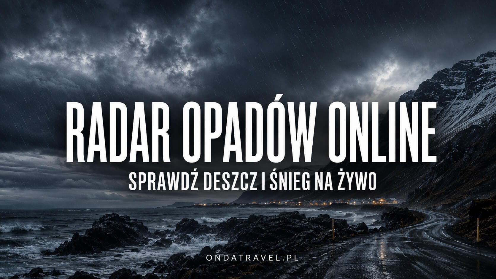 Radar opadów online — sprawdź deszcz i śnieg na żywo