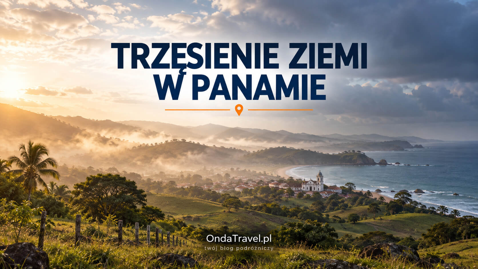 Półwysep Azuero w Panamie o świcie po trzęsieniu ziemi M7,7 — ilustracja do artykułu, nie zdjęcie dokumentalne.