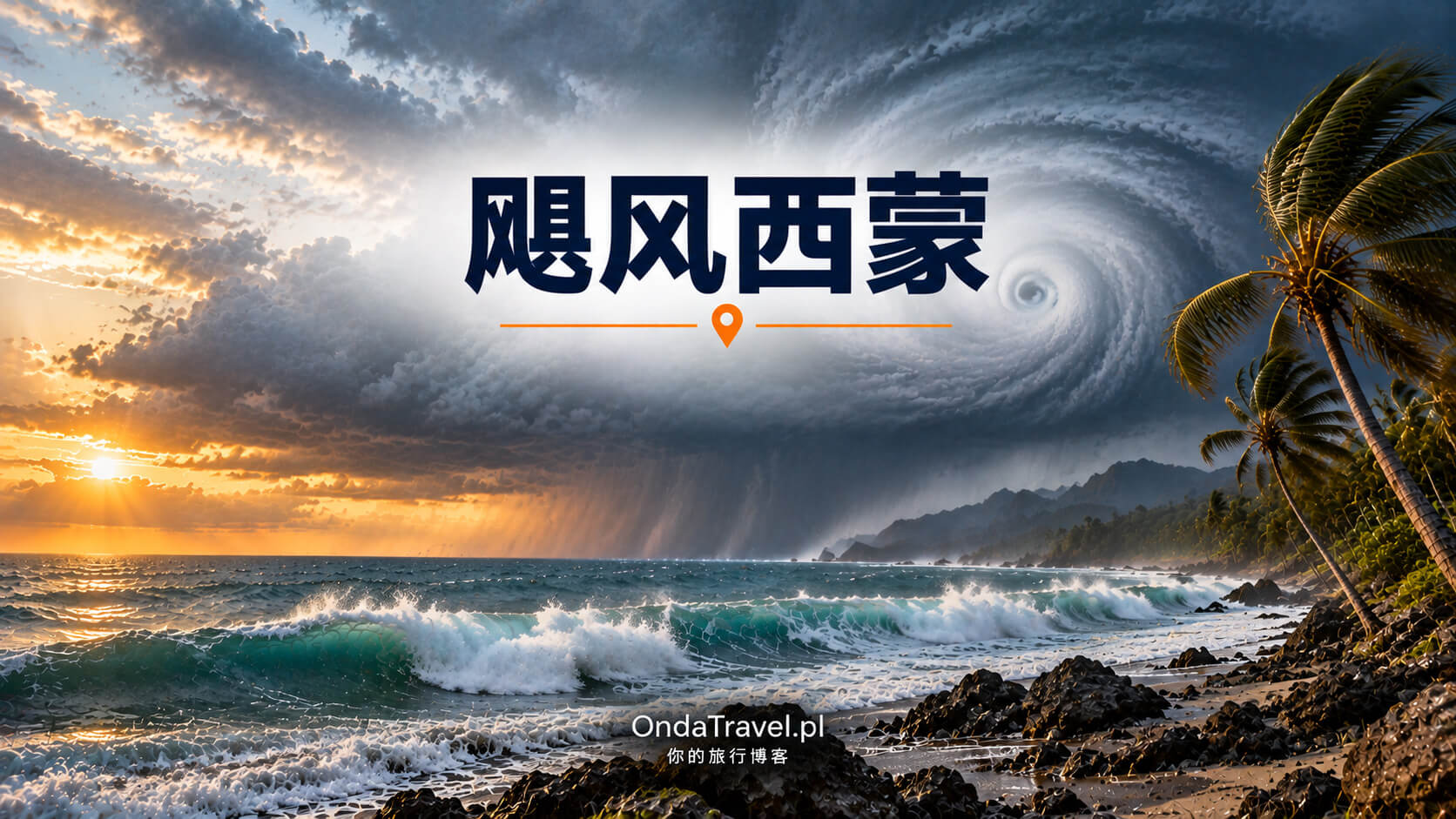 逼近墨西哥太平洋海岸的飓风西蒙——文章配图,非纪实照片。