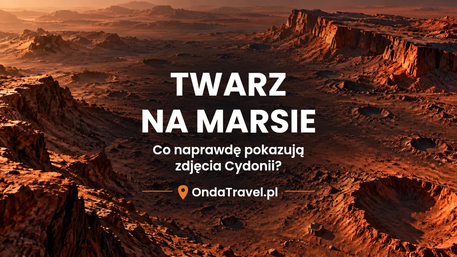 Twarz na Marsie — ilustracyjna okładka artykułu o zdjęciach Cydonii, nie fotografia dokumentalna