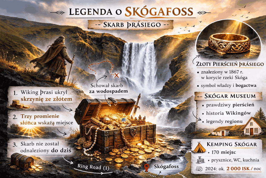 Legends of Skogafoss Waterfall Iceland by OndaTravel.pl