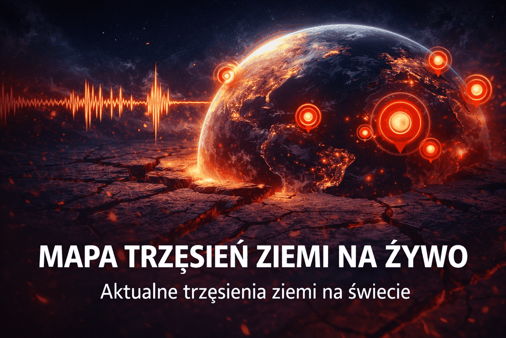 Mapa trzesien ziemi na zywo - aktualne trzesienia ziemi na swiecie